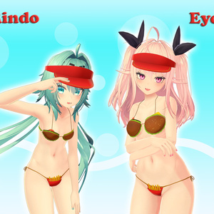 Burger & Fries Bikini ハンバーガー ビキニ (VRChat avatar attachment) 缩略图 3