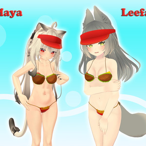 Burger & Fries Bikini ハンバーガー ビキニ (VRChat avatar attachment) 缩略图 4