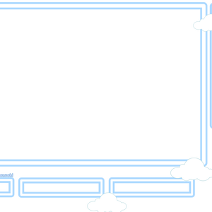 Cute Blue Streaming overlay