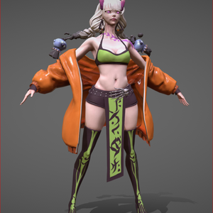 女性キャラクター 3D モデル 3D キャラクター VRChat Female Character 3D Model 3D Characters VRChat