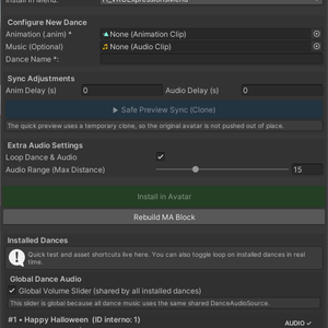 VRC Dance Installer & VMD (MMD) Converter
