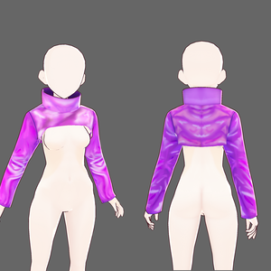 [Vroid Beta Ver] (Free) フリー Holo Crop Sweater
