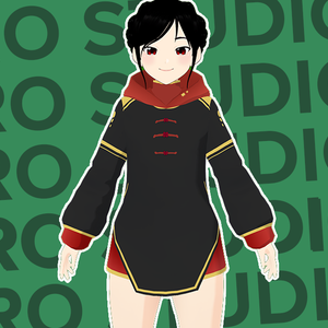 Asian oriental coat hoodie japanese chinese style martial arts uniform Vroid / 和服 和風 和装 パーカー コート 服装 オリエンタル