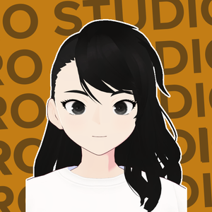 Messy to the side and half shaved hairstyle (Vroid file) vroid assets