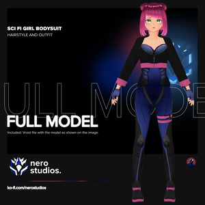 SCI FI GIRL BODYSUIT FULL OUTFIT (Vroid file)