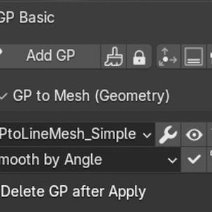 【Blender Addon】AK GP Tool - GP Basic ： Grease Pencil から Line Mesh の変換を簡単にするアドオン 缩略图 2