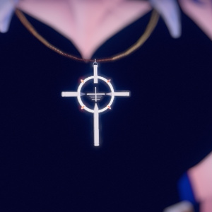 Reticle Cross Necklace 缩略图 2