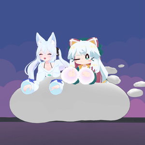 【無料】足元にかわいい雲が出てくるワールドギミック 【Moku Moku Jumpu】