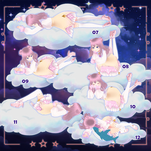 【無料版あり】【VRC睡眠 ポーズセット.Vol 5】VRC Sleeping Pose Set.Vol 5 🐙 JellyFish Shop 缩略图 3
