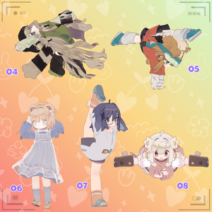 【VRC まめふれんず 体操 ポーズセット】VRC MameFriends Gymnastics Pose Set 🐙 @claracg_hkjp 缩略图 5