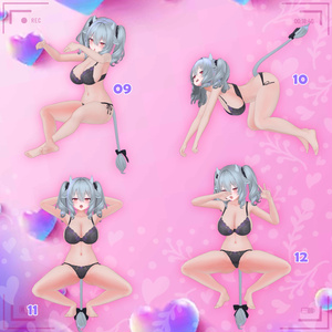 【無料版あり】【VRC R18 セクシー ポーズセット】VRC R18 Sexy Pose Set 🐙 JellyFish Shop 缩略图 4