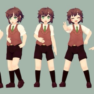 多目的男の子3Dモデル「ユータくん」 Multipurpose boy 3D model 「Yuta」 缩略图 3