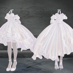 【複数アバター対応衣装】La Rose Noble Dress 缩略图 3