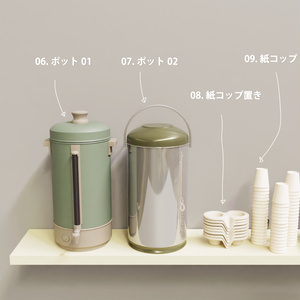 オシャレなコーヒーショップマシーン 17種類セット_Blenderデータ 缩略图 5