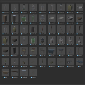 海辺の別荘 + 家具70セット！unitypackage+FBX 缩略图 17