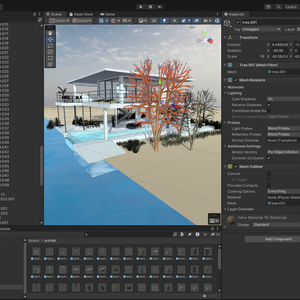 海辺の別荘 + 家具70セット！unitypackage+FBX 缩略图 16