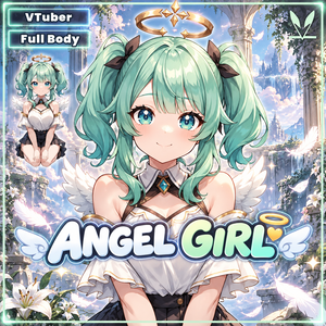 Vtuber Angel Girl - Premade & Presetup model ready for streaming - Vtube Studio - Twitch - Commercial use - Fully Rigged