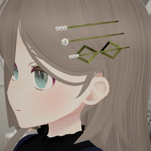 【VRChat想定】パールヘアピン　10点セット 缩略图 3