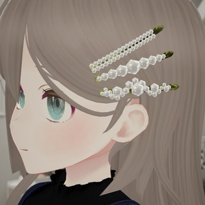 【VRChat想定】パールヘアピン　10点セット 缩略图 2