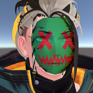 汎用 Cyber Glitch Mask