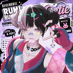 Rumi Bun Hair  【複数アバター対応】