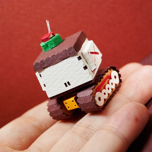 ミニチュア☆ミニミニ鉄道模型☆1/64より小☆フィギュアに