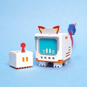 Teleco Puchis NO.001 [Cat-shaped Brown...