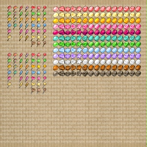 アイコンセット 13 ～クッキー＆キャンディ～【24*24px】