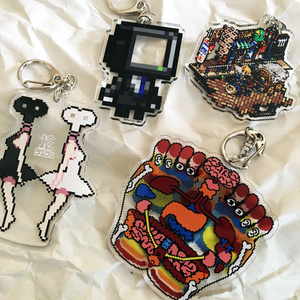 ドット絵アクリルキーホルダー