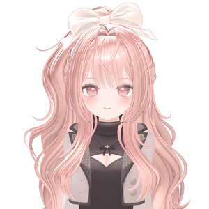 【VRC Hair】 Ribbon Wavy Half-Up 【13アバター対応】 缩略图 8