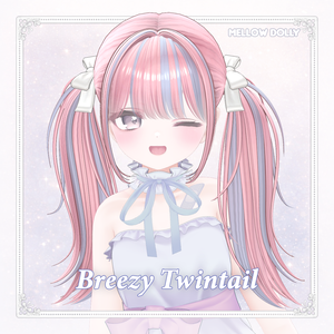 【VRC Hair】 Breezy Twintail 【13アバター対応】