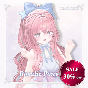 ✨Sale✨【VRC Hair】 Rosalie Ponytail 【13アバター対応】