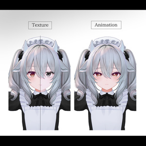 【Milltina専用】Eye+Makeup Texture -Snowlace- Blendshapes animation付き 缩略图 3
