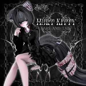 ✞​HURT KITTY✞​ CAT EARS AND TAIL SET