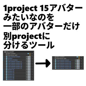 【プロジェクト分割】VRC Project Divide