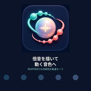 倍音を軌道で動く音色へ｜REAPER用ビジュアル加算シンセ