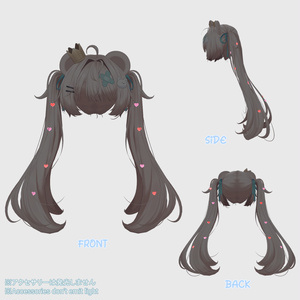 【ミルフィ】More Cute! hair accessory【VRC想定】 缩略图 3