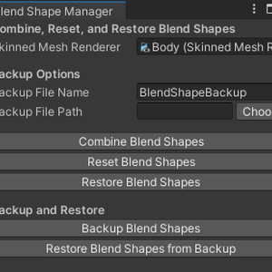 BlendShape Manager