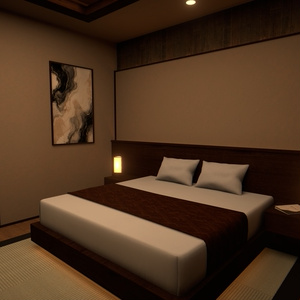【VRChat想定】和モダンホテル客室 3D背景モデル 缩略图 2