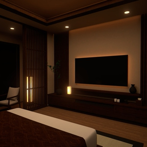 【VRChat想定】和モダンホテル客室 3D背景モデル 缩略图 5