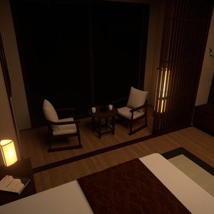 【VRChat想定】和モダンホテル客室 3D背景モデル 缩略图 6