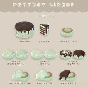 【3D小物】チョコミン党 ~ カフェメニュー ~（食べ飲みできる） 缩略图 11