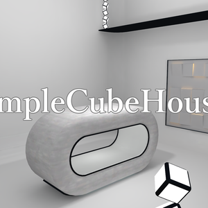 【VRChatワールド向け】SimpleCubeHouse【3Dモデル】