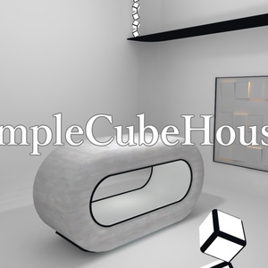 【VRChatワールド向け】SimpleCubeHouse【3Dモデル】