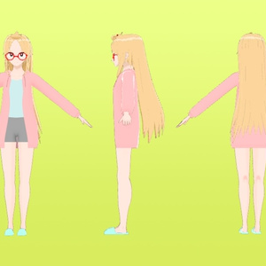 208号室の楪 -ゆずりは- さん【オリジナル3Dキャラクター】 缩略图 2