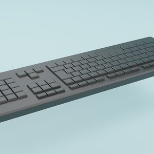 キーボード 無料3Dモデル　Keyboard Free3DModel