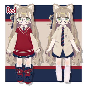 プレッピースタイルデフォルト衣装テクスチャ - Preppy Style Outfit Texture - 缩略图 4