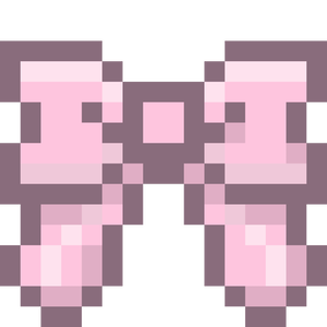 ドット絵リボン素材