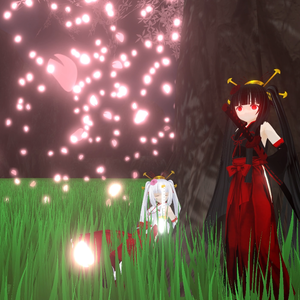 【Unity/VRChat】Dark Inaba Tsukuyo ( Effects+Avatar Animation (SDK3.0)+OnRelease ))