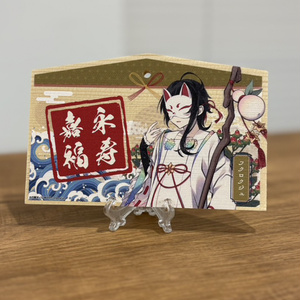 虹の降る海　ホテイ 缶バッジ ウェブポン アクリルブロック アクスタ ホテイ（虹の降る海）アクリルスタンド - ぱおちゃんず - BOOTH